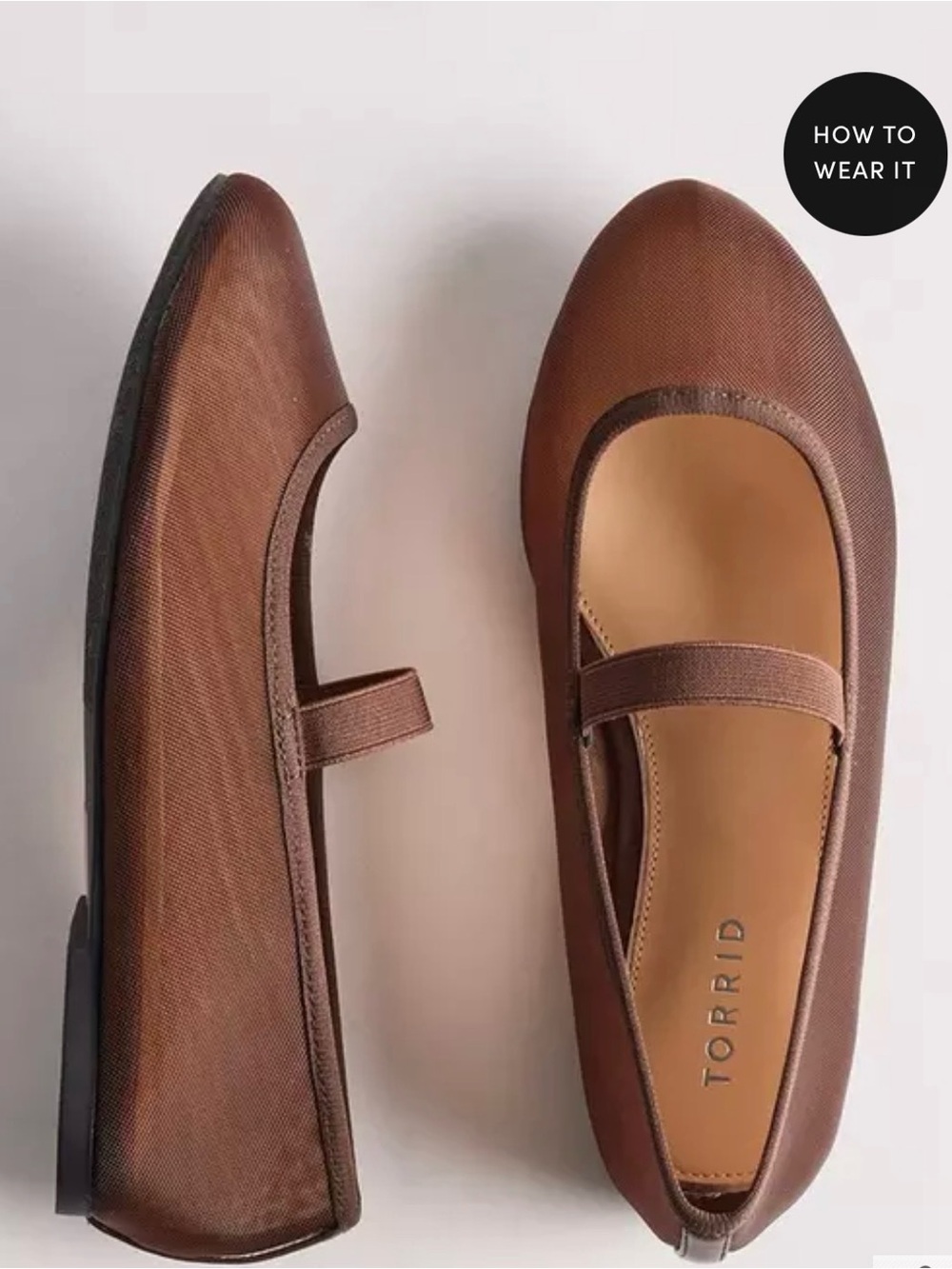 torrid Brown Mary Jane Flats with Strap